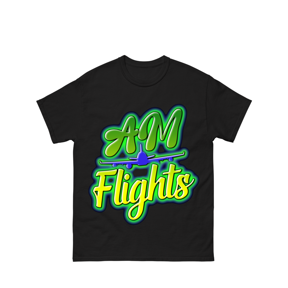 AM Flights Black T-Shirt